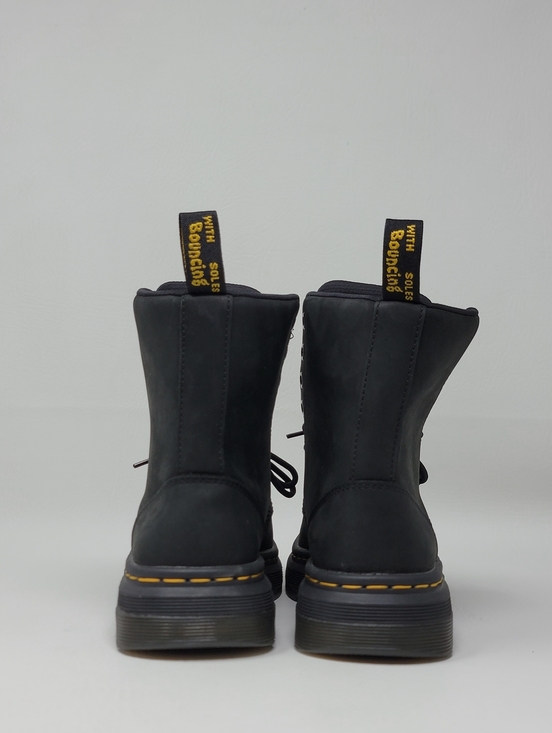 Dr. Martens Crewson Combat Boots Black Nubuck Lace Up Men's Size 4 New - Picture 6 of 10